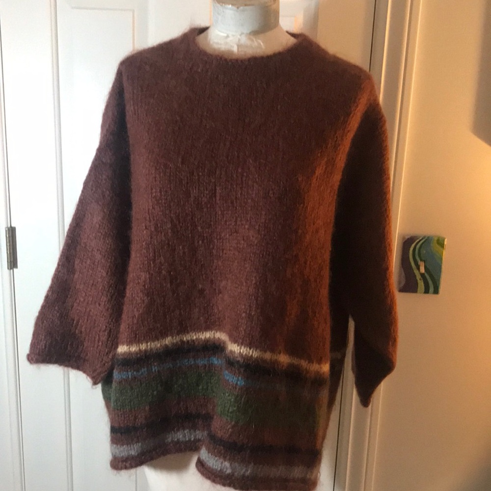 SUE P hand knit designer sweater